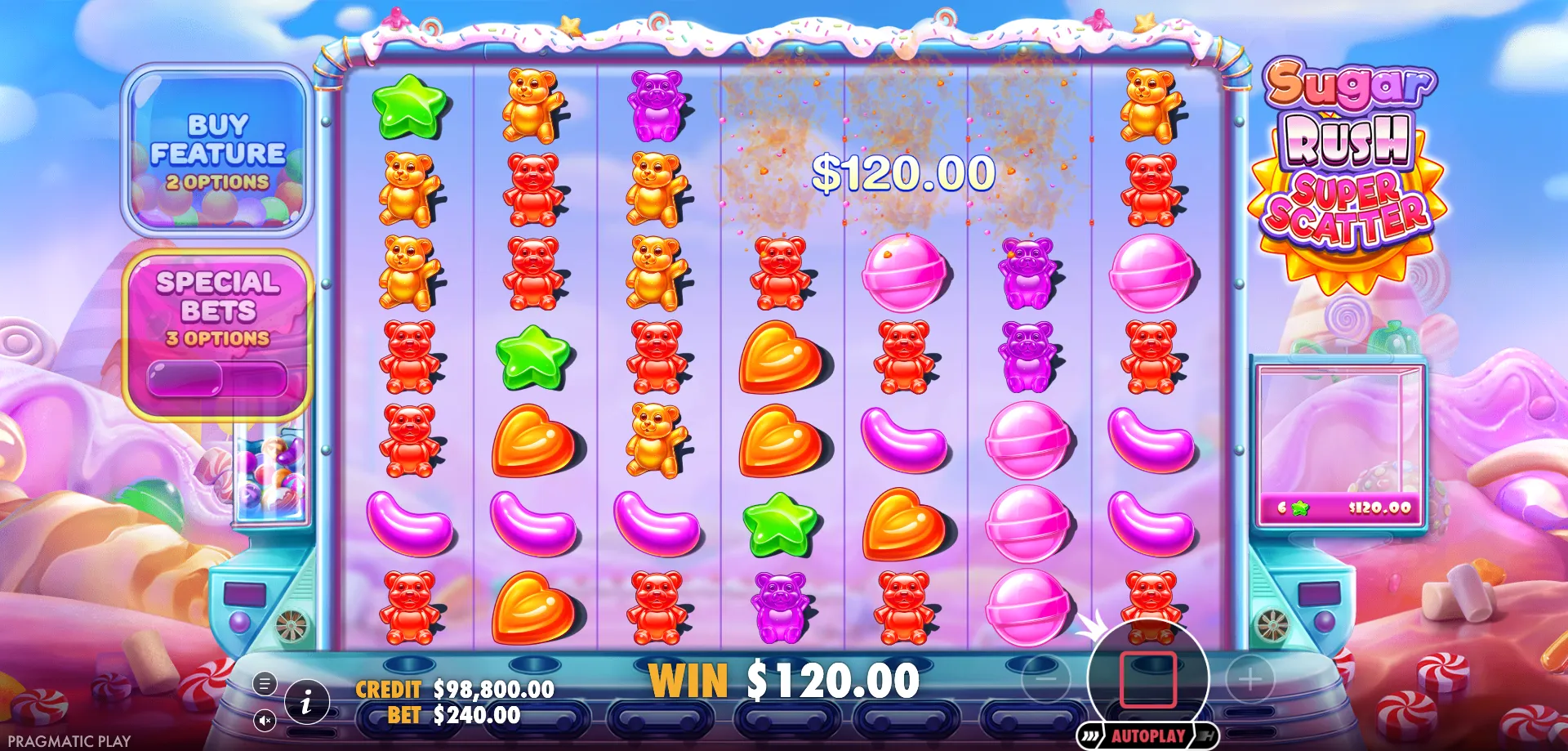 Fibonacci &mdash; sugar rush super scatter